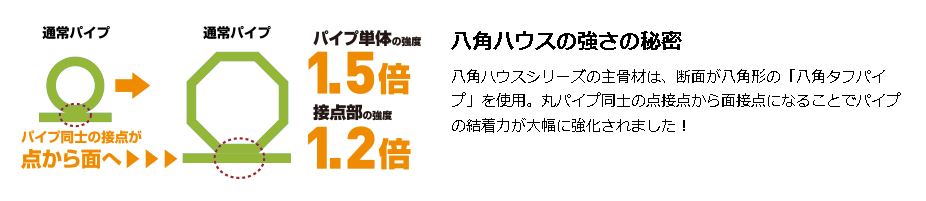 渡辺パイプ 八角ハウスの図式